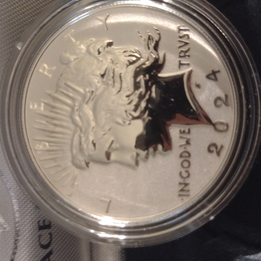 2024 Morgan And Peace Dollar Reverse Proof Two Coin Set, COA - Picture 9 of 10